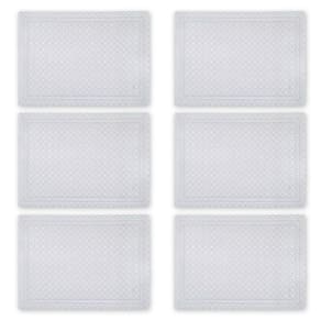 Toalha De Geladeira Pvc Rendado Kit 06 Pçs Pequenas Flores