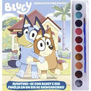 Livro Para Pintar com Aquarela - Bluey