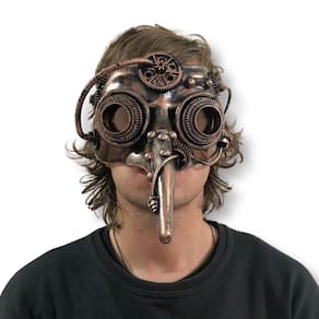 Máscara Dourada Steampunk Peste Negra