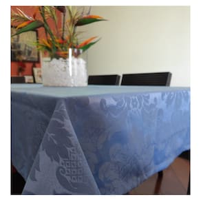 Toalha de Mesa Madeira Retangular 160 x 320 Jacquard Mesa Grande Sitio Chacara