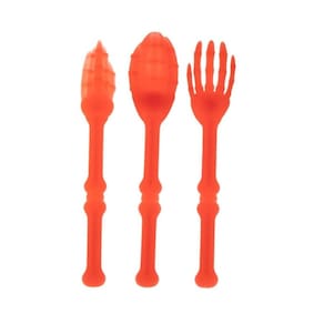 Kit Talher Colher Faca Garfo Horripilante Halloween