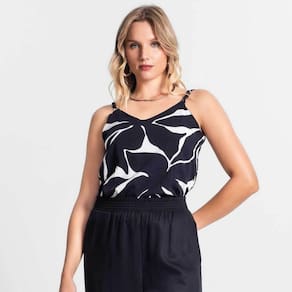 Blusa FemininaAlça Estampada Endless Khyara