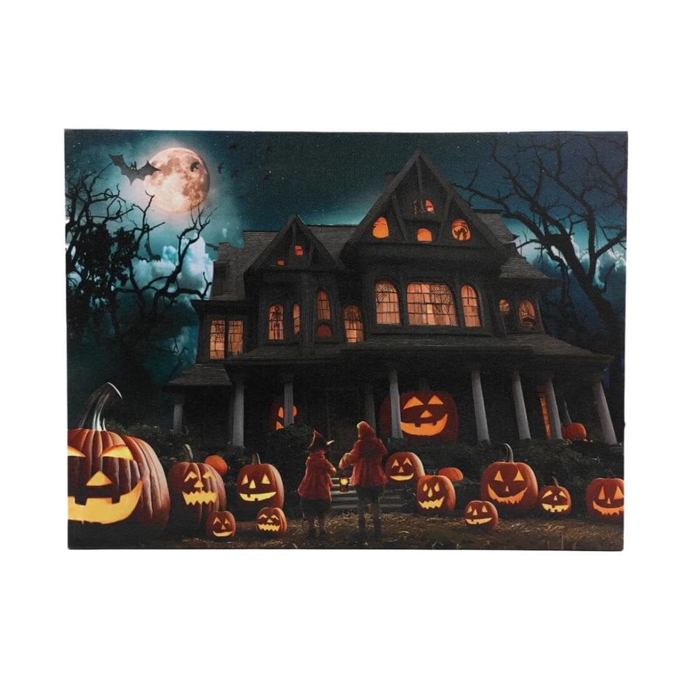 Quadro decorativo Halloween Iluminado Led
