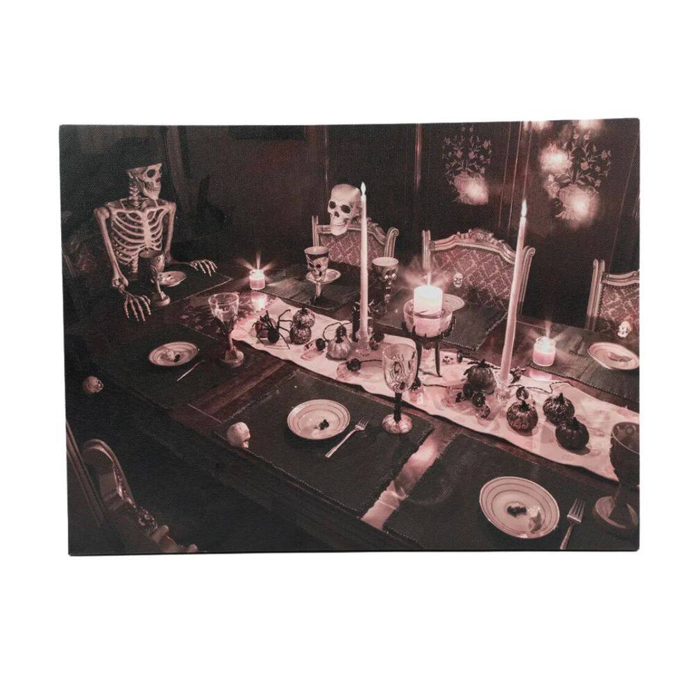 Quadro decorativo Halloween Iluminado Led