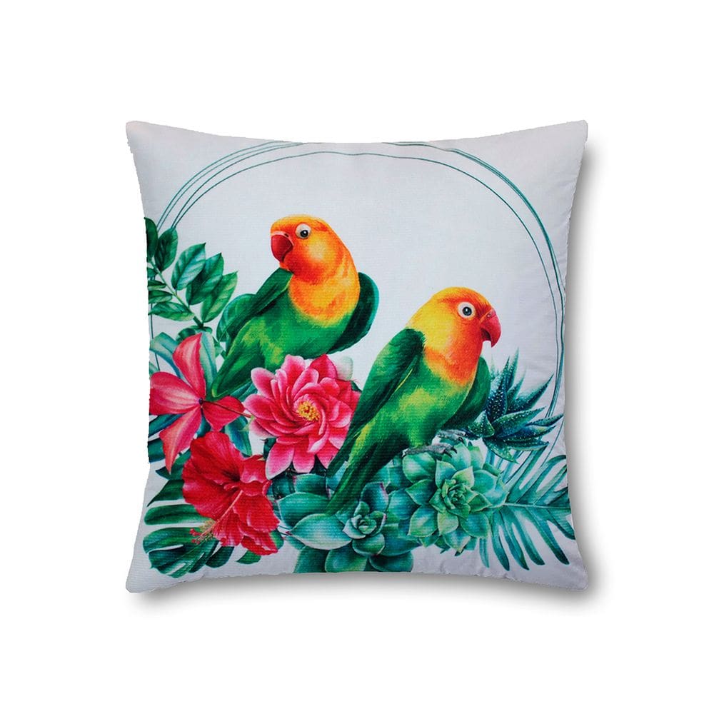 Capa de Almofada Suede Digital Aves