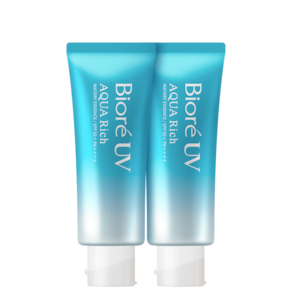 Kit Bioré Aqua Rich Watery Essence FPS 50 - Protetor Solar Facial e Corporal (2 Unidades)