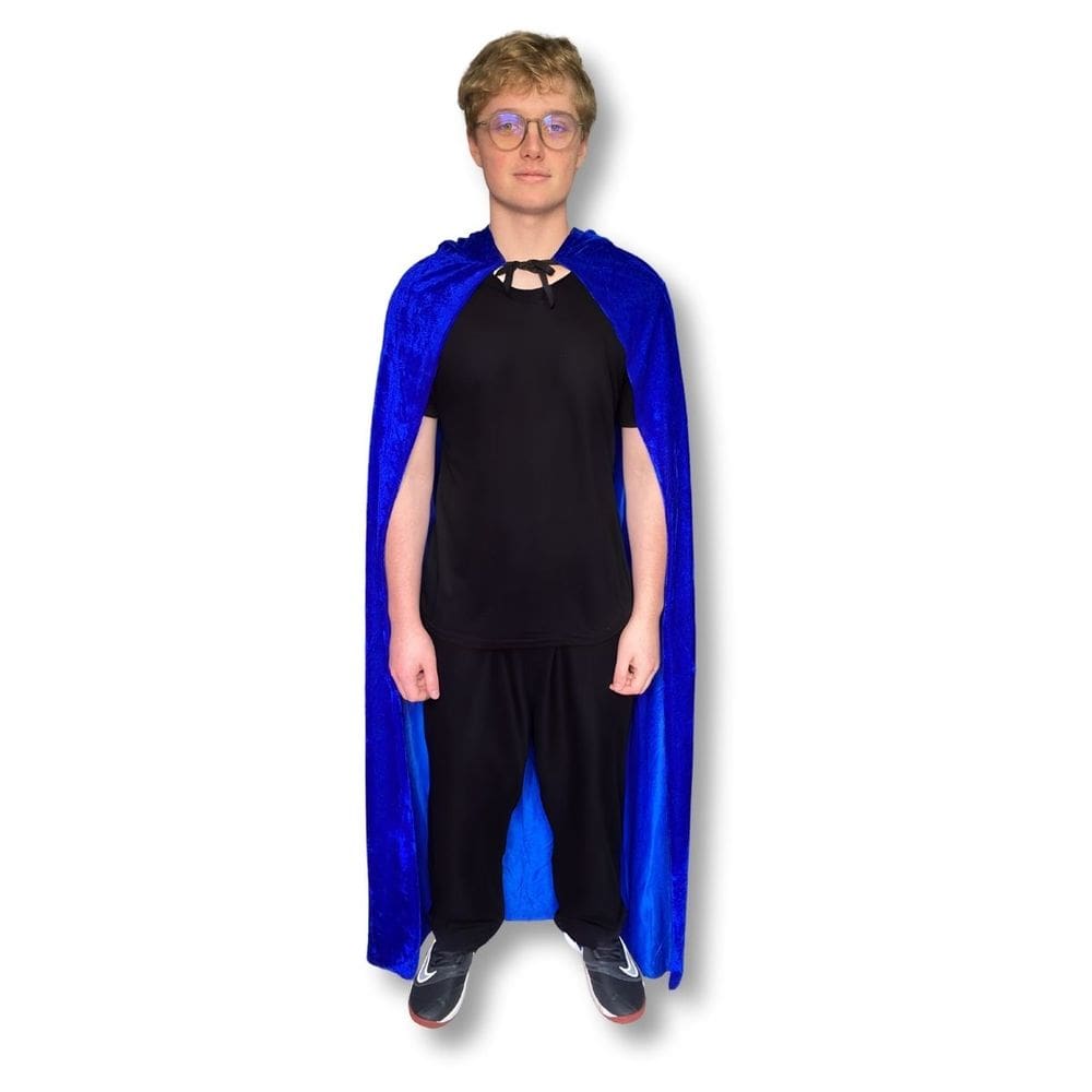Capa De Veludo Com Capuz Halloween - 140cm