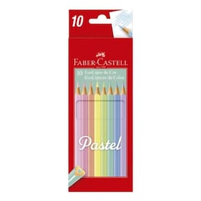 Lápis de Cor Ecolápis 120510P 10 Cores Pastel - Faber Castell