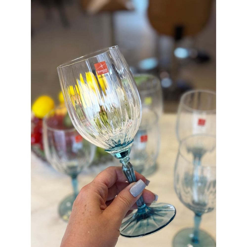 Jogo de taça de vinho 535ml Florian Blue - Bormioli