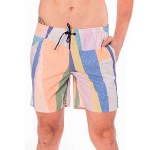 Shorts Masculino Praia Estampado Geométrico