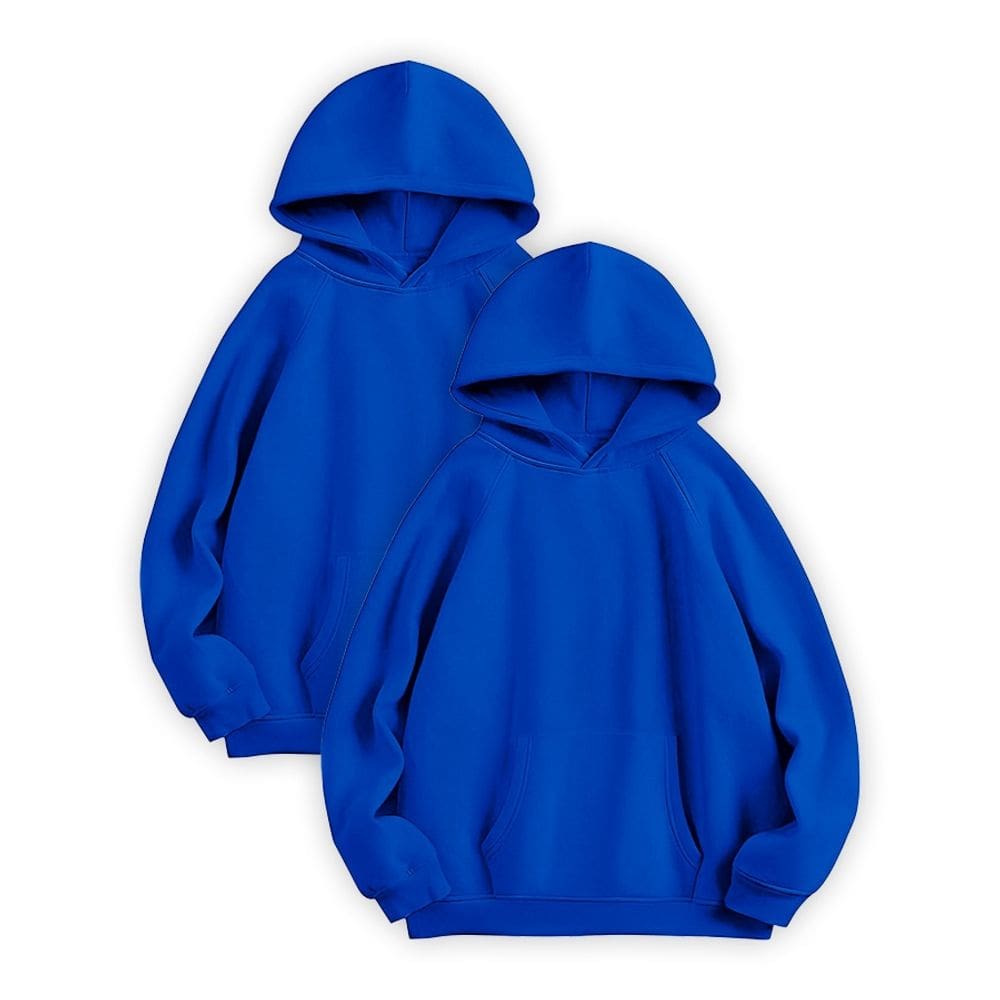 Kit com 2 Blusas De Moletom Básica Com Capuz Confortável Estilosa