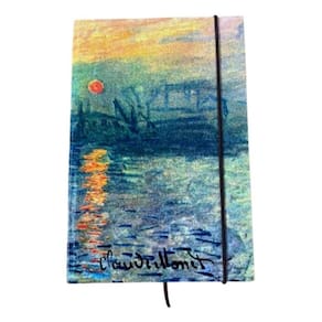 Caderno Sketchbook Grande Capa Obras De Arte 21x14cm Miolo Com Linha Obra Da Capa Impressão Nascer Do Sol