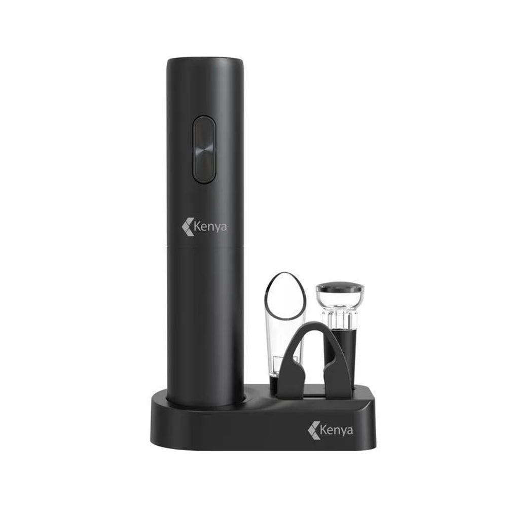 Kit Abridor Elétrico 5 Peças Kenya Preto
