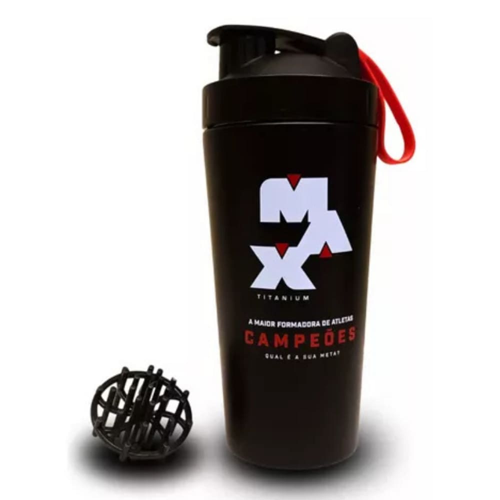 Coqueteleira de Inox com visor (700ml) - Max Titanium