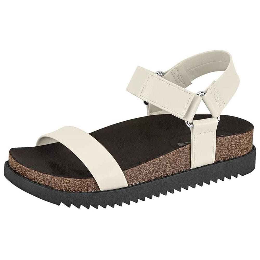 Sandalia Feminina Papete Flatform Conforto Moleca 5500.101