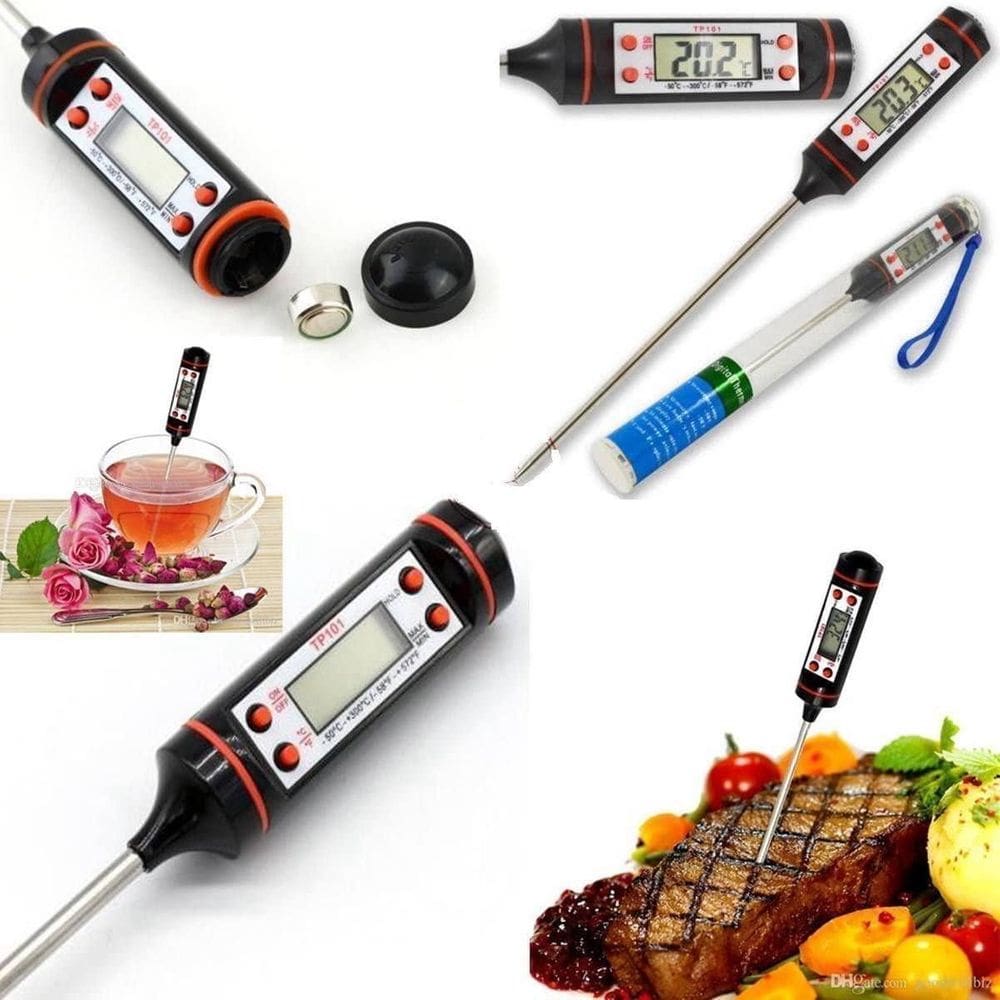 Termômetro Digital Para Carnes No Grill