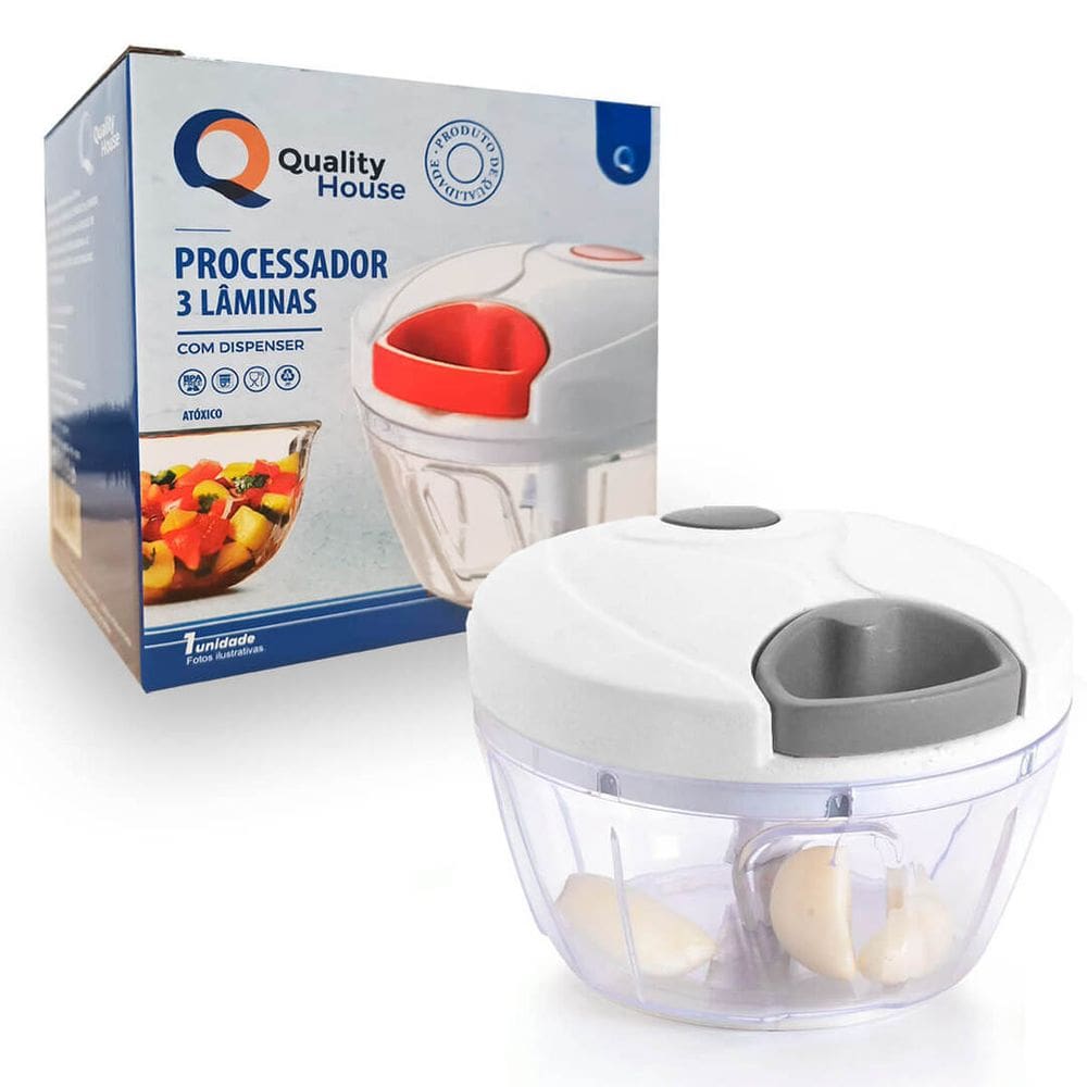 Processador Manual Multiuso 3 Lâminas
