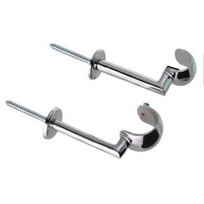 Kit suporte Teto Simples 19mm Cromado Alumínio