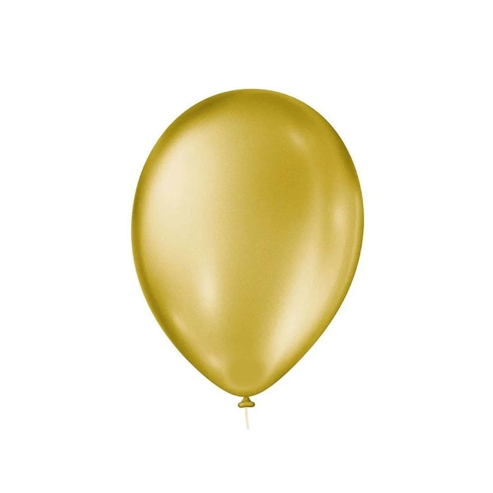 Balão Cintilante Dourado 11 - 25 Unidades