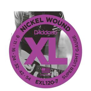 Encordoamento Para Guitarra De 7 Cordas 09 Daddario EXL120-7