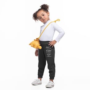 Calça Moletom Bebê Menina Punho Lets