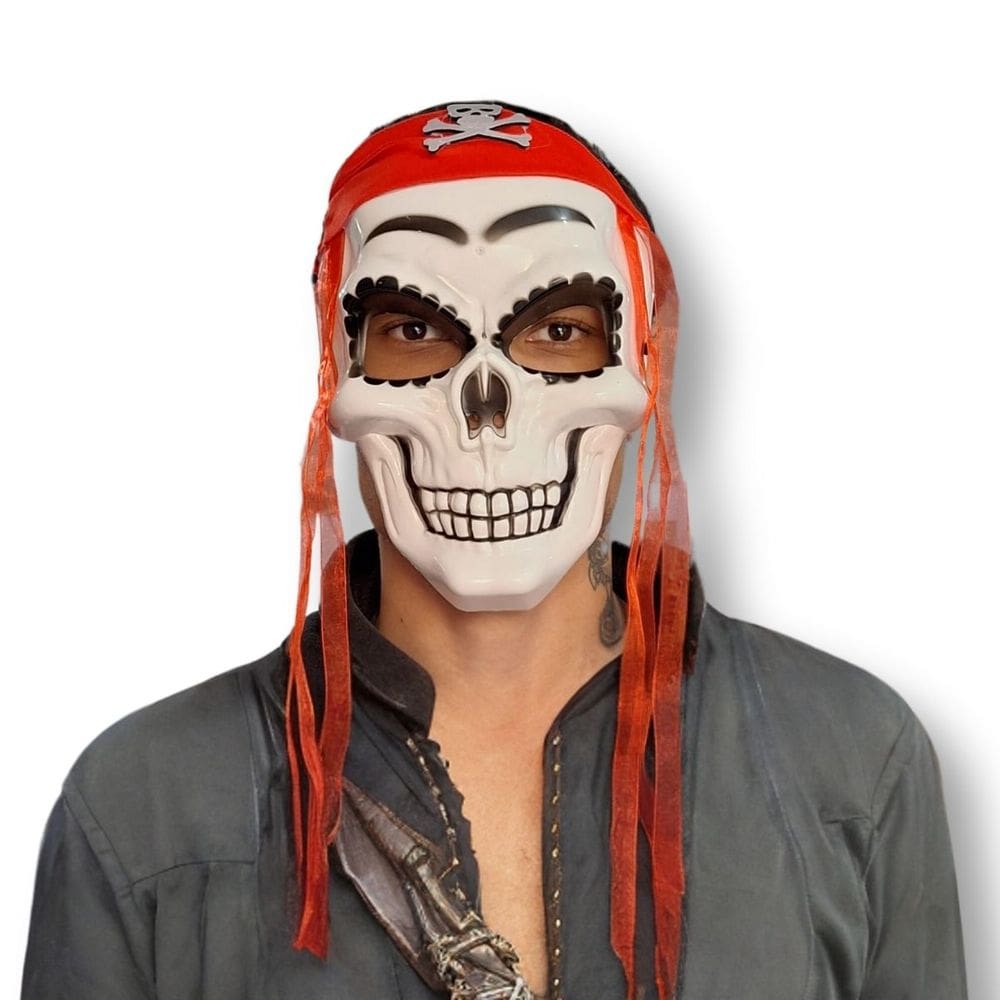 Máscara Caveira Pirata Cosplay Halloween