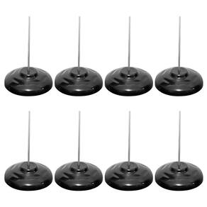 Espeto para Papel Comanda Preto Base Plástica Kit c/ 8 Unidades Cavia