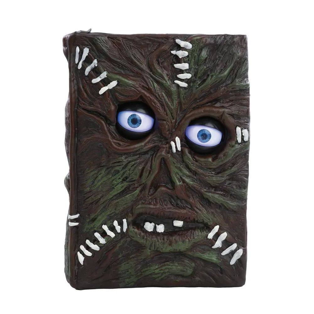 Decoração Halloween Livro Olhos com Movimento Som e Luz