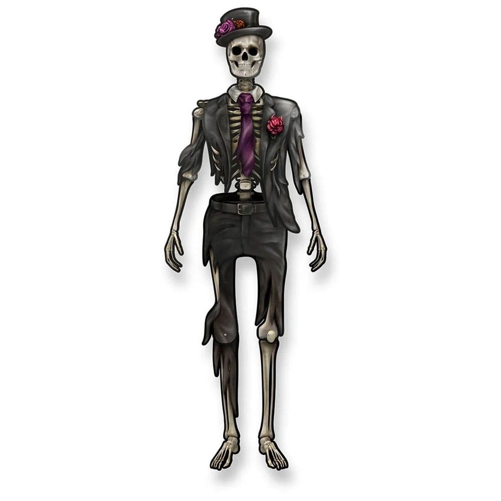 Decoração de Halloween Noivo Esqueleto para Pendurar