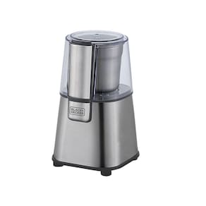 Moedor Elétrico de Cafe Grãos Sal Grosso Inox com Trava de Segurança Black&Decker MG200