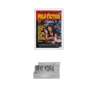 Quadro Poster Do Filme Pulp Fiction 24X18Cm - Com Vidro