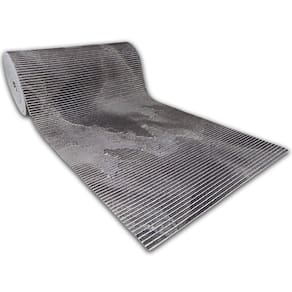 Tapete Passadeira Emborrachada Pvc Antiderrapante 0,65x4,00m Mármore Preto