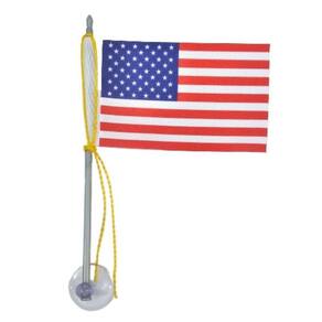 Mini Bandeira Estados Unidos Com Ventosa Poliéster (5,5cm X 8,5cm)