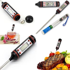 Termômetro Digital Para Receitas De Carne No Espeto