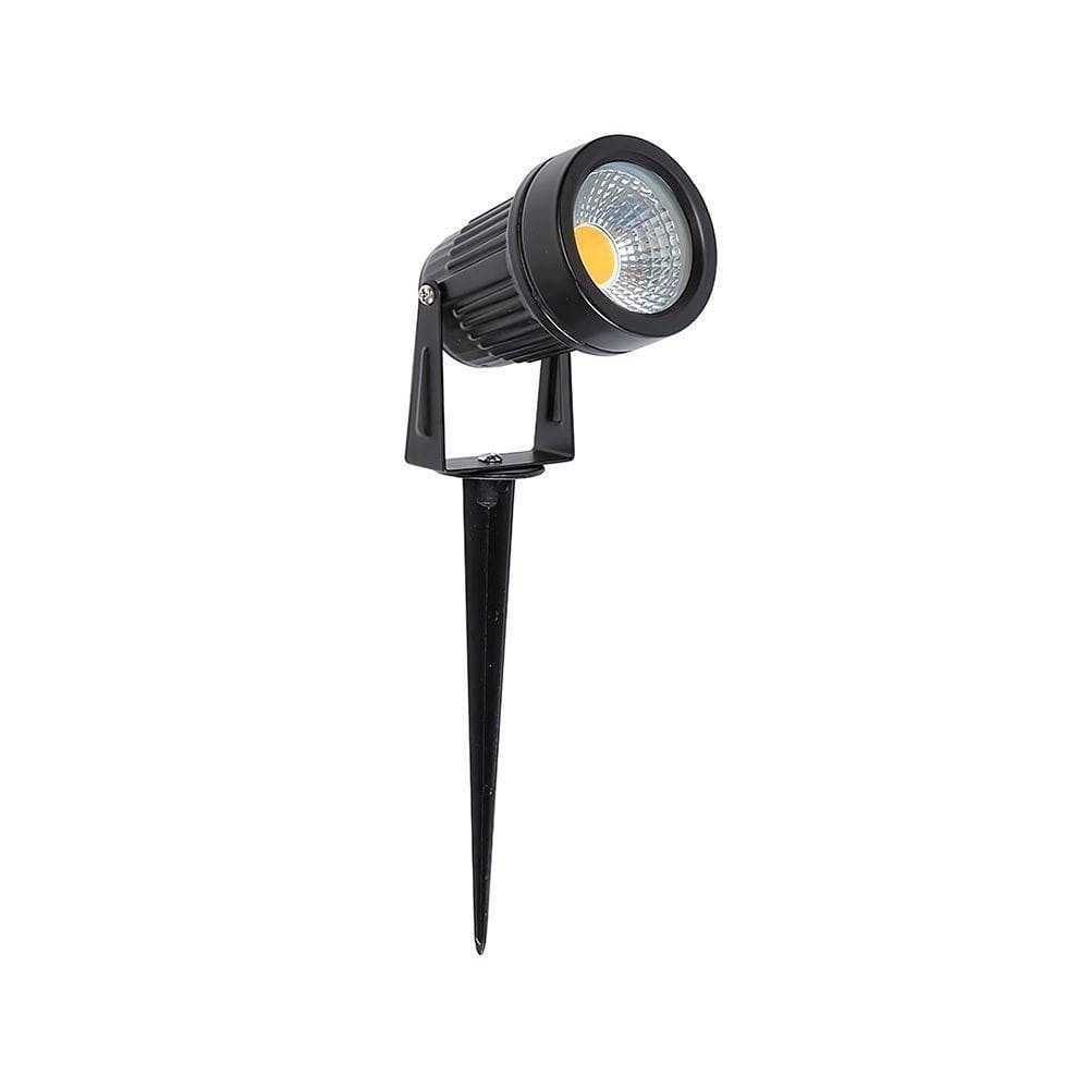 Espeto Para Jardim Nordecor Hager Led 7w Bivolt Preto 3000k Luz Amarela 6139