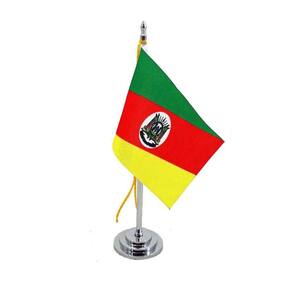 Mini Bandeira Mesa Rio Grande Do Sul Mastro 15 Cm