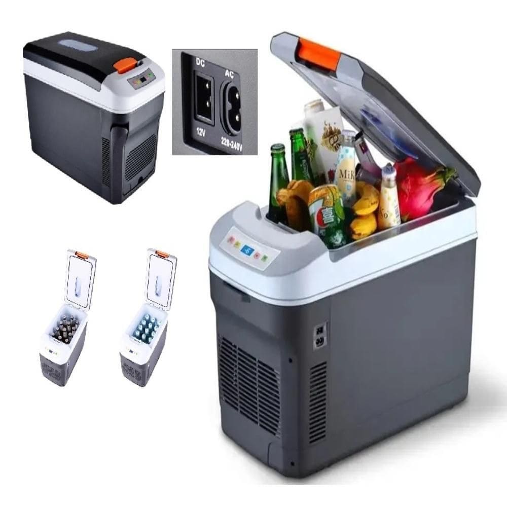 Mini Cooler Portátil Geladeira Refrigerador Frigobar 25l 2 Em 1 Trivolt