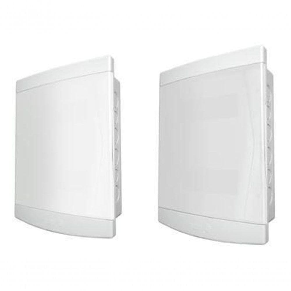 Quadro Distribuição Embutir 12- 16 Disjuntores Tampa Translúcida - Tigre