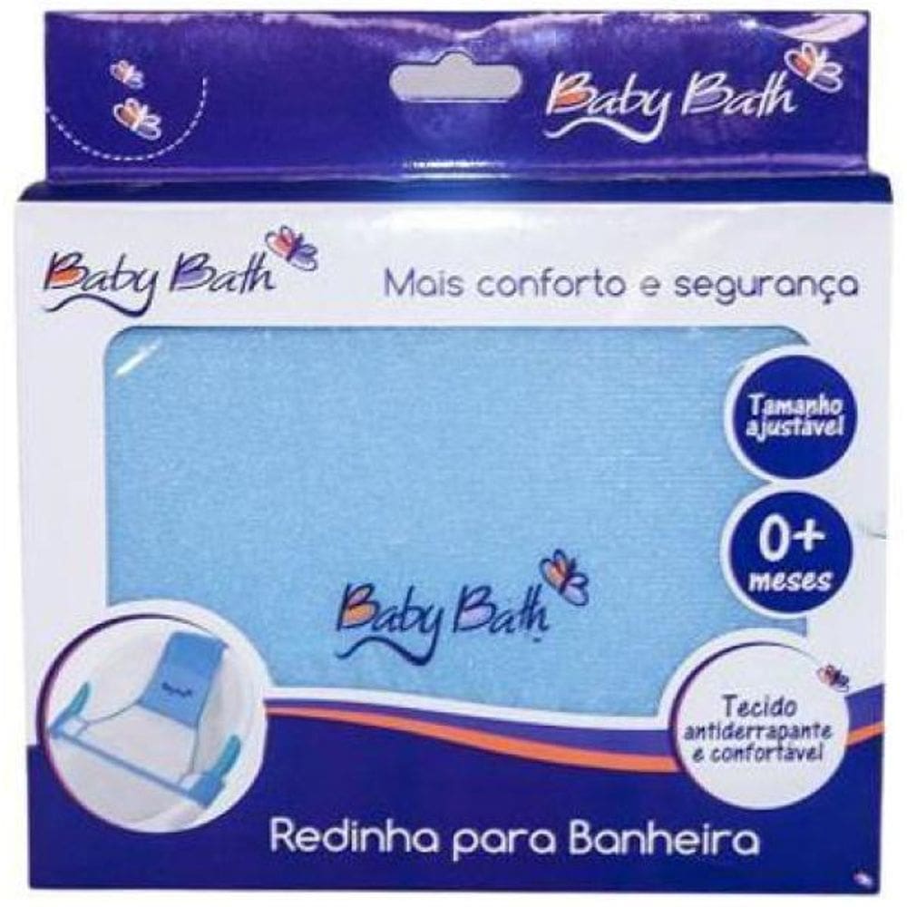 Redinha Para Banheira Azul Baby Bath