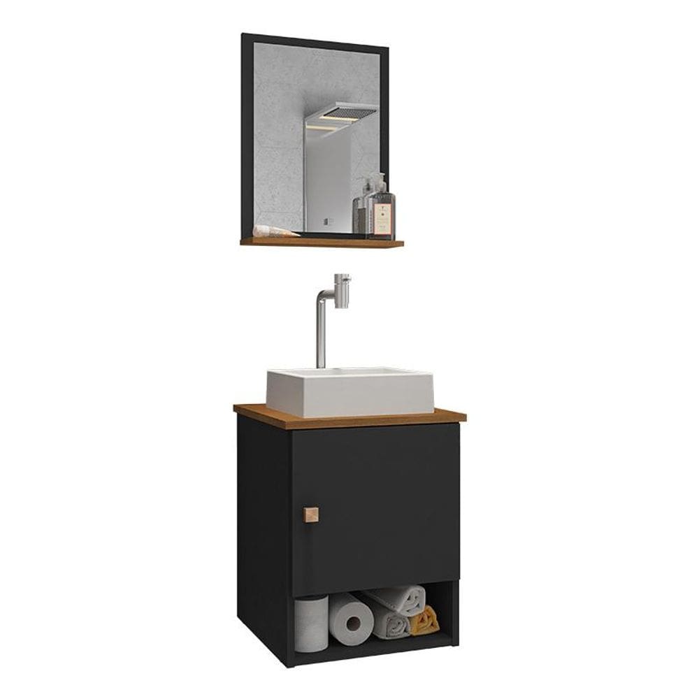 Gabinete Banheiro Lima Cuba Tulipa Bco Torn Valv Click Inox