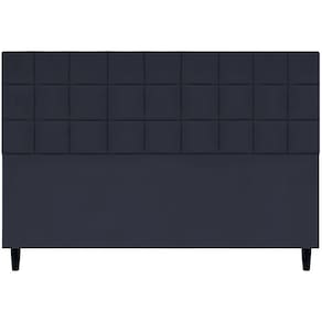 Cabeceira Decorativa Florem Para Cama De King 195 Cm Preto, Suede