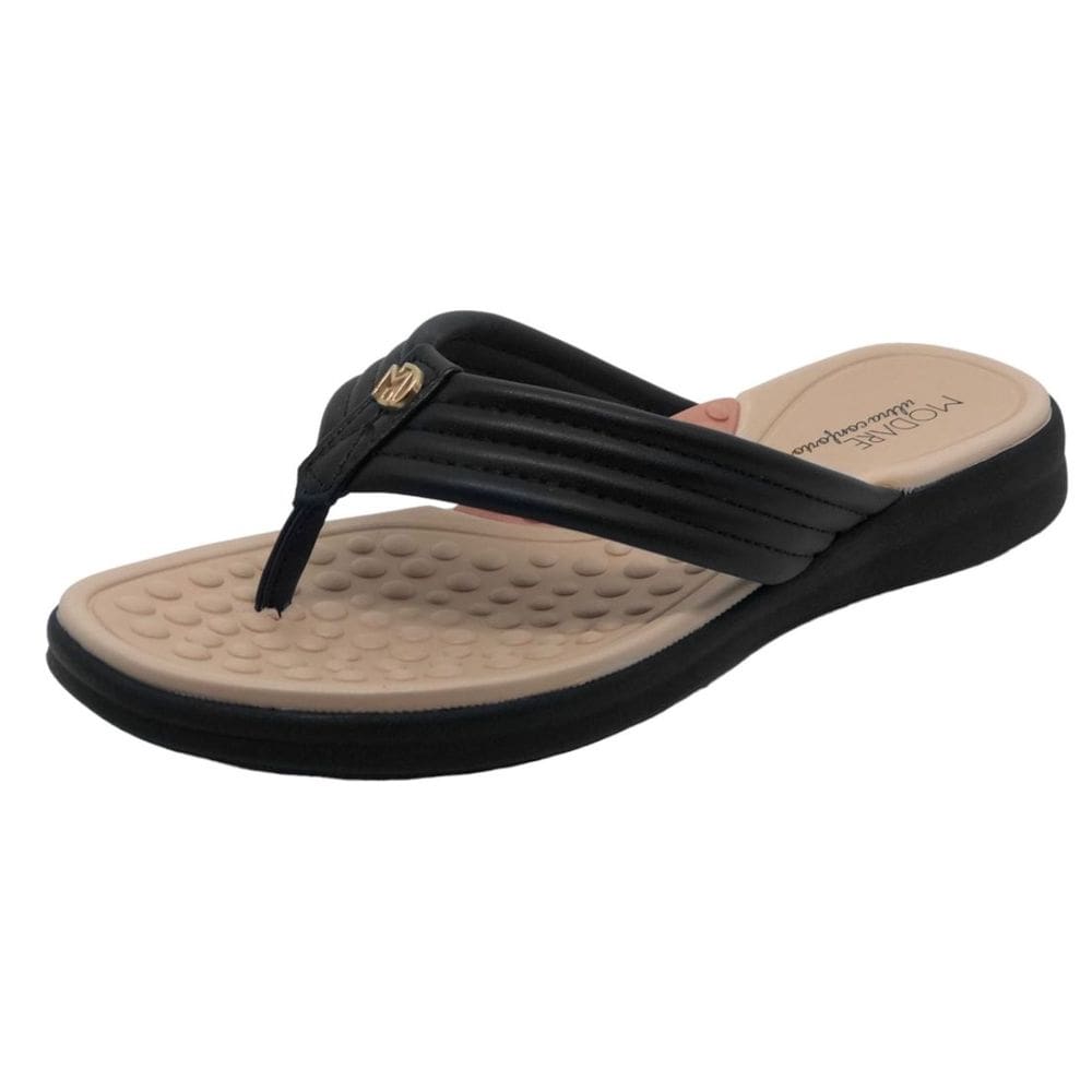 Chinelo Salto Baixo de Dedo Feminino Modare Moda 7174.105