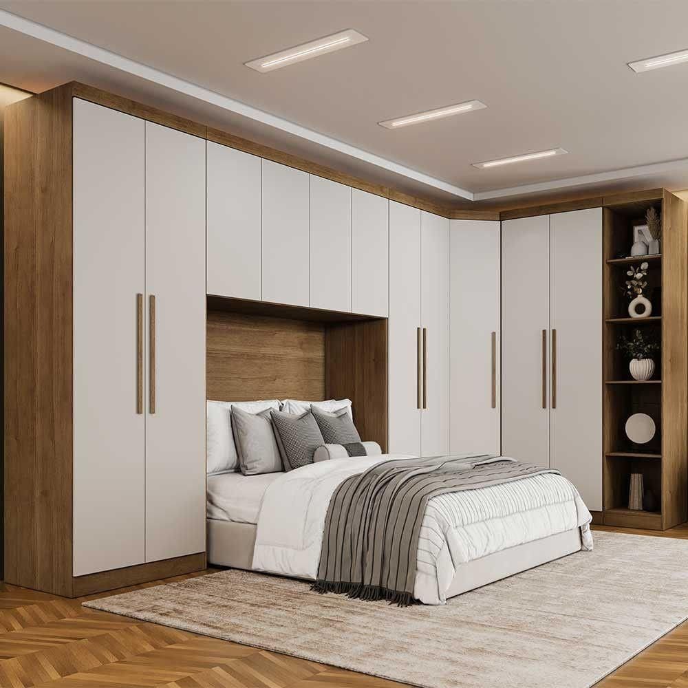 Guarda Roupa Modulado Casal Safira 11 Portas Cumaru/fendi