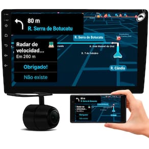 Multimídia MP5 2 Din 9" H-Tech HT-9125CA Android Auto CarPlay Sem Fio + Câmera de Ré