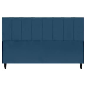 Cabeceira Decorativa Classic Para Cama King 195 Cm Suede Azul Marinho - Azul-marinho, Suede