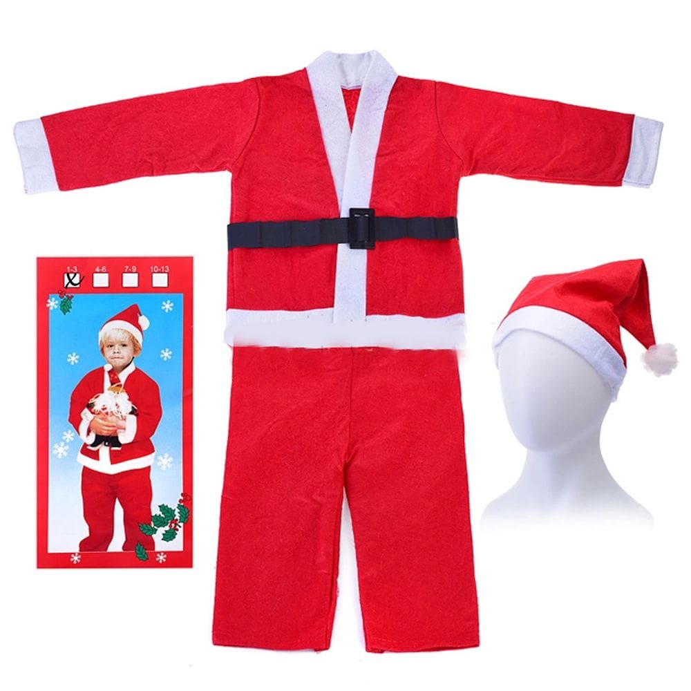 Roupa Papai Noel Infantil Fantasia Criança Natal Natalino Comemoraçao Fim de Ano