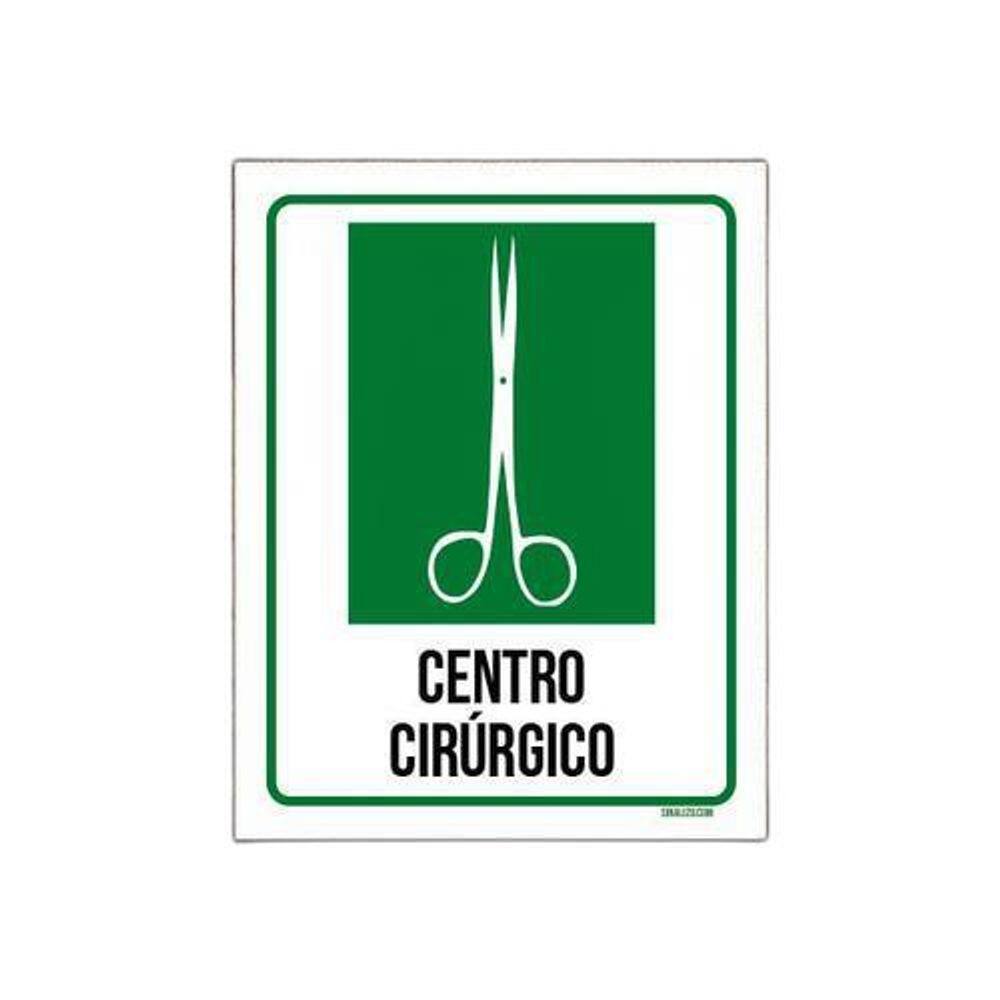 Kit 10 Placas Sinalização Hospitalar Centro Cirurgico