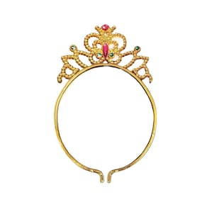 Tiara Dourada para Fantasia de Princesa Encanto e Glamour
