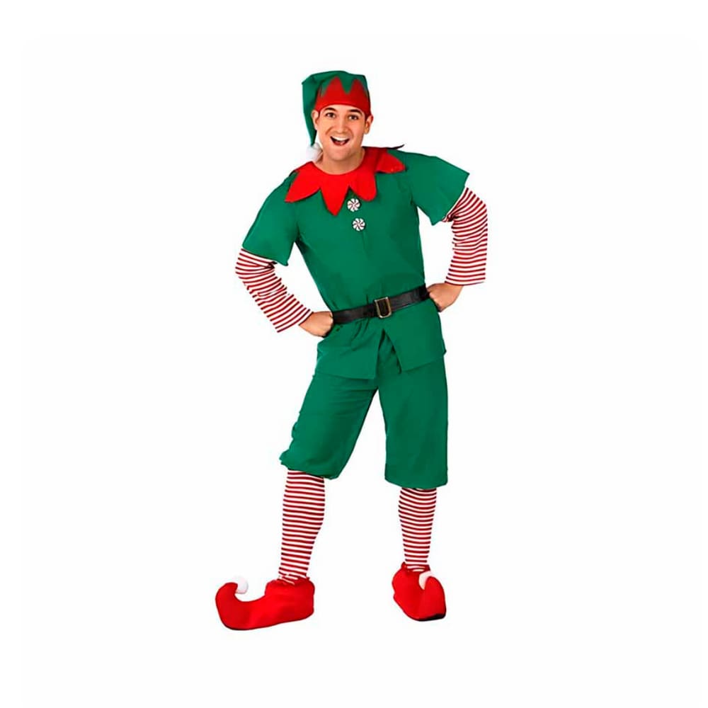 Fantasia Duende Ajudante de Papai Noel Elfo Gnomo Peter Pan Anime Cosplay Teatro Festa de Natal Presente Noite Natalina