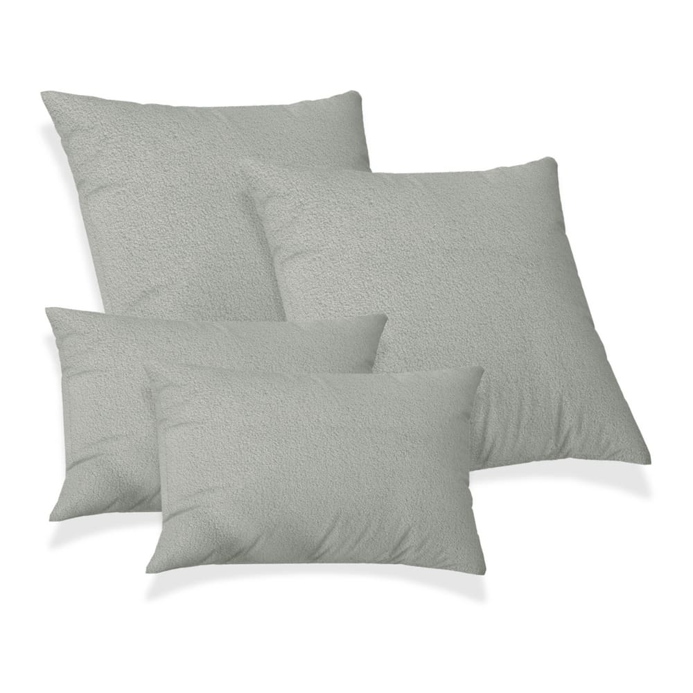2 Capas De Almofadas 50x50 + 2 Capa 30x50cm Capri Cinza
